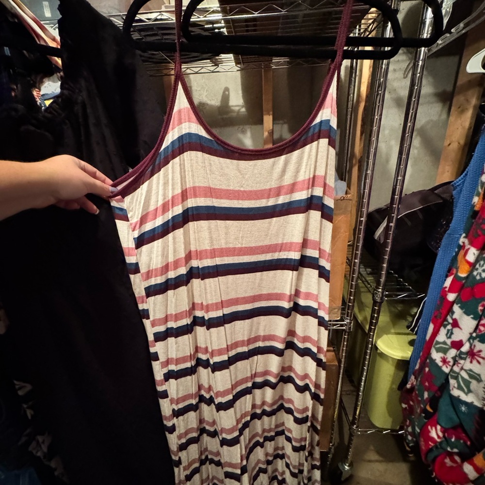 Torrid Super Soft Rib Knit dress - Purple and Gray